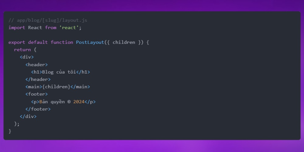 Cách tích hợp layout và generatemetadata trong Nextjs SEO