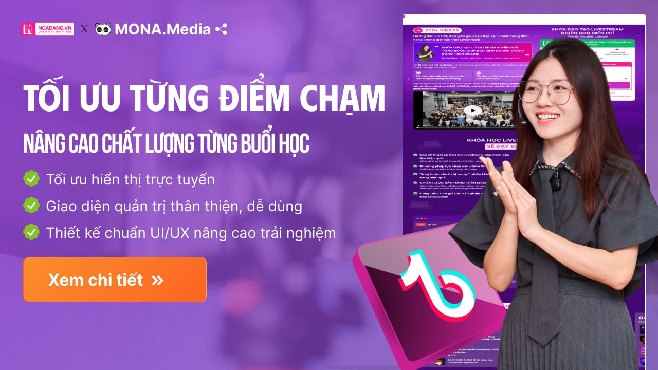 web bán khóa học