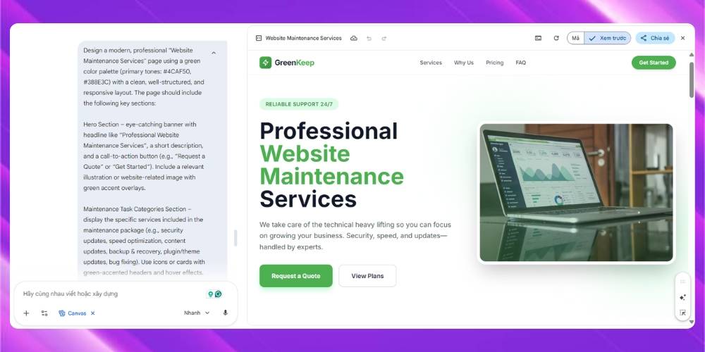 Cách sử dụng AI để thực hiện vibe code