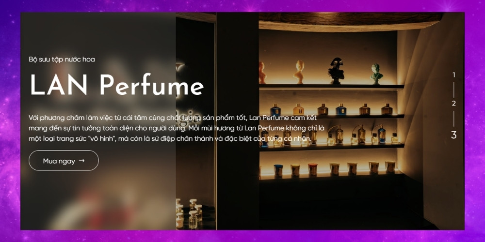 Content slider banner website