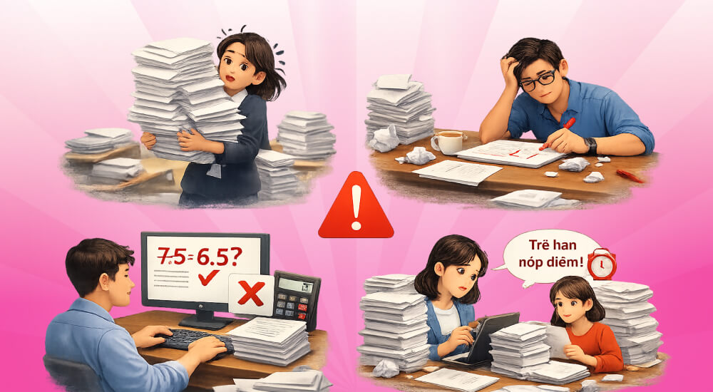 Khó khăn trong quá trình chấm bài tự luận