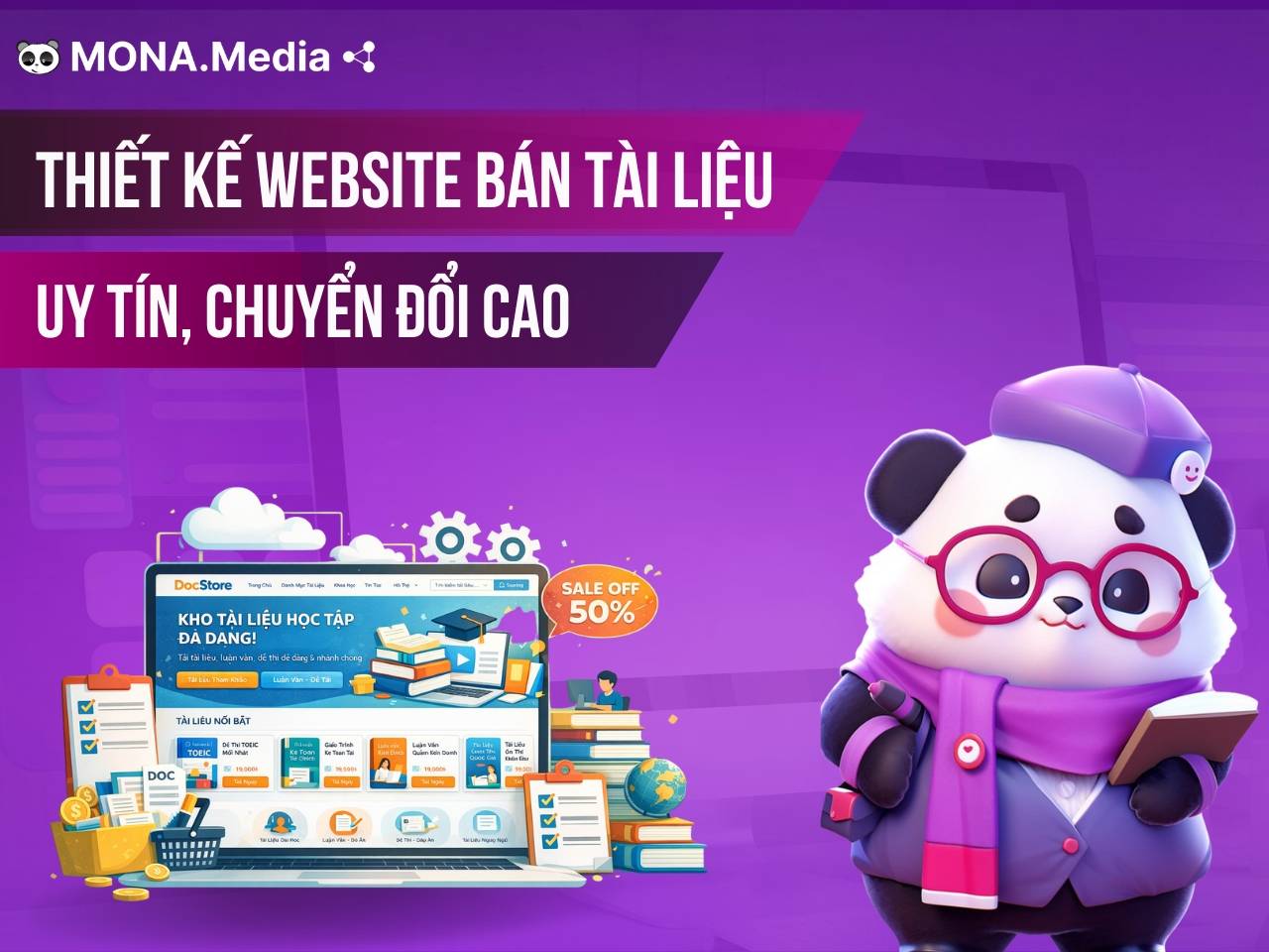 Thiết kế website bán tài liệu uy tín, chuyển đổi cao