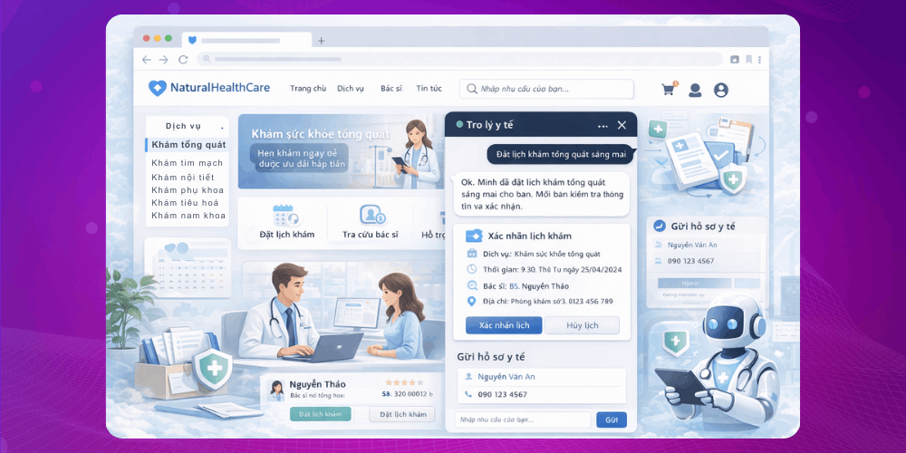 Ứng dụng của NLWeb trong lĩnh vực y tế