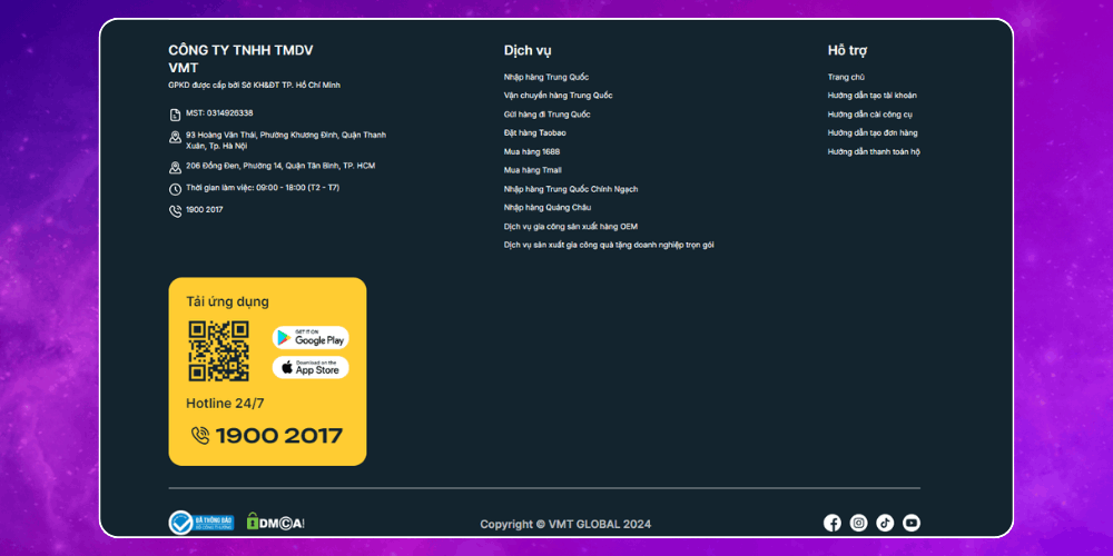 Chèn các trang đang SEO vào footer website