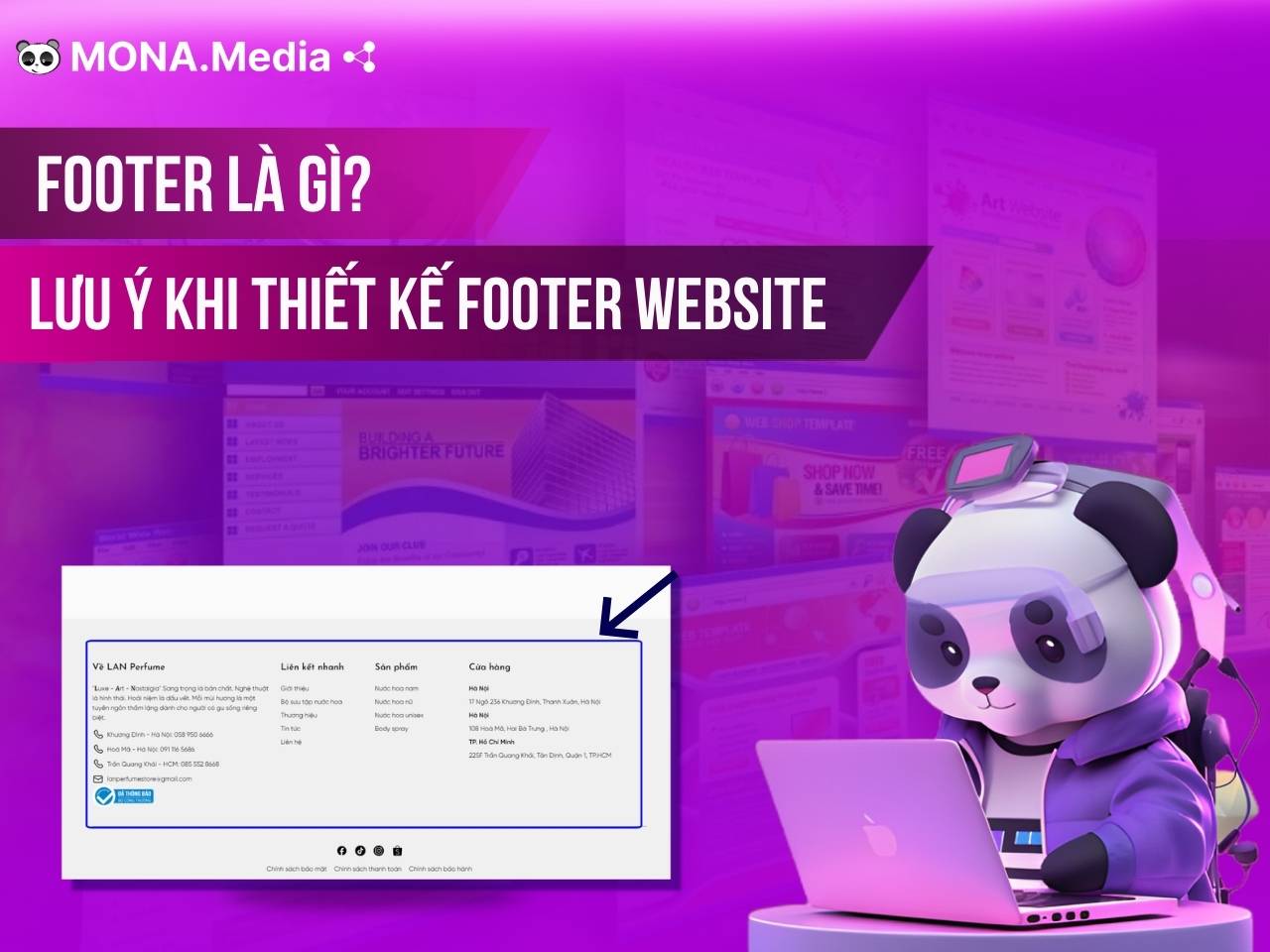 Footer là gì? Cần lưu ý gì khi thiết kế footer website?