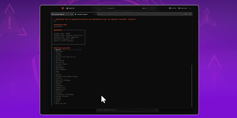 nhập API Key tương ứng