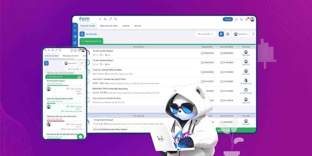 Thiết kế website quản lý nhân sự chuẩn SEO, giao diện trực quan
