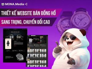 Thiết kế website bán đồng hồ sang trọng, chuyển đổi cao