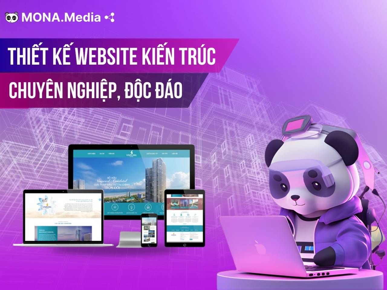 Dịch vụ thiết kế website kiến trúc chuẩn SEO, cao cấp
