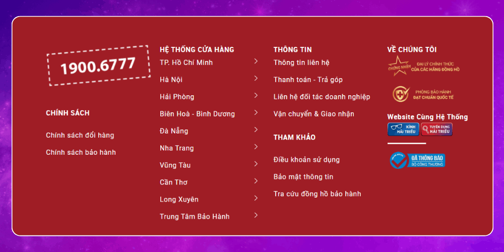 Footer có vai trò rất quan trọng trong website
