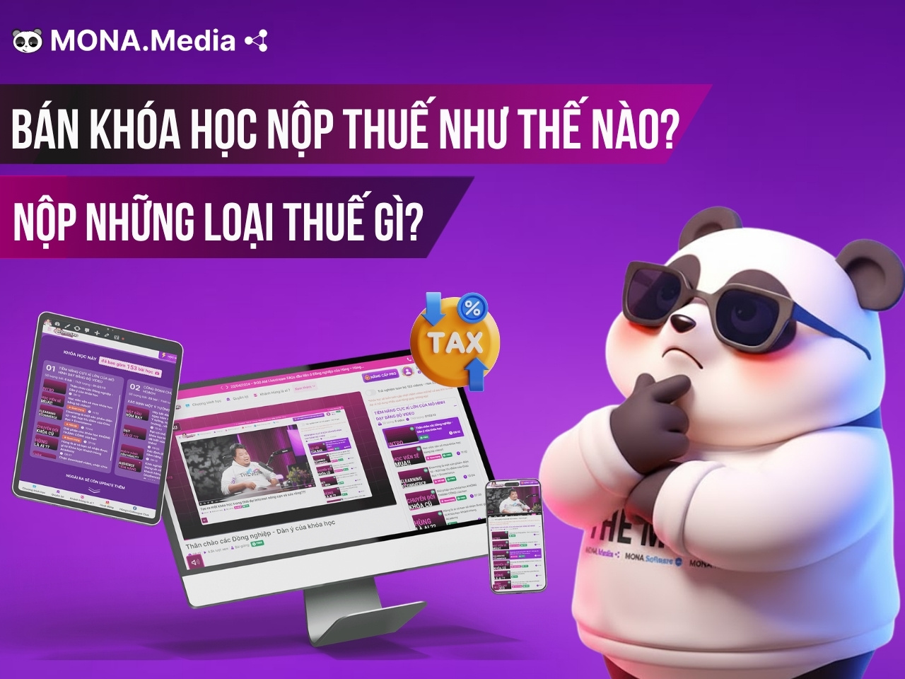 Bán khóa học nộp thuế như thế nào?