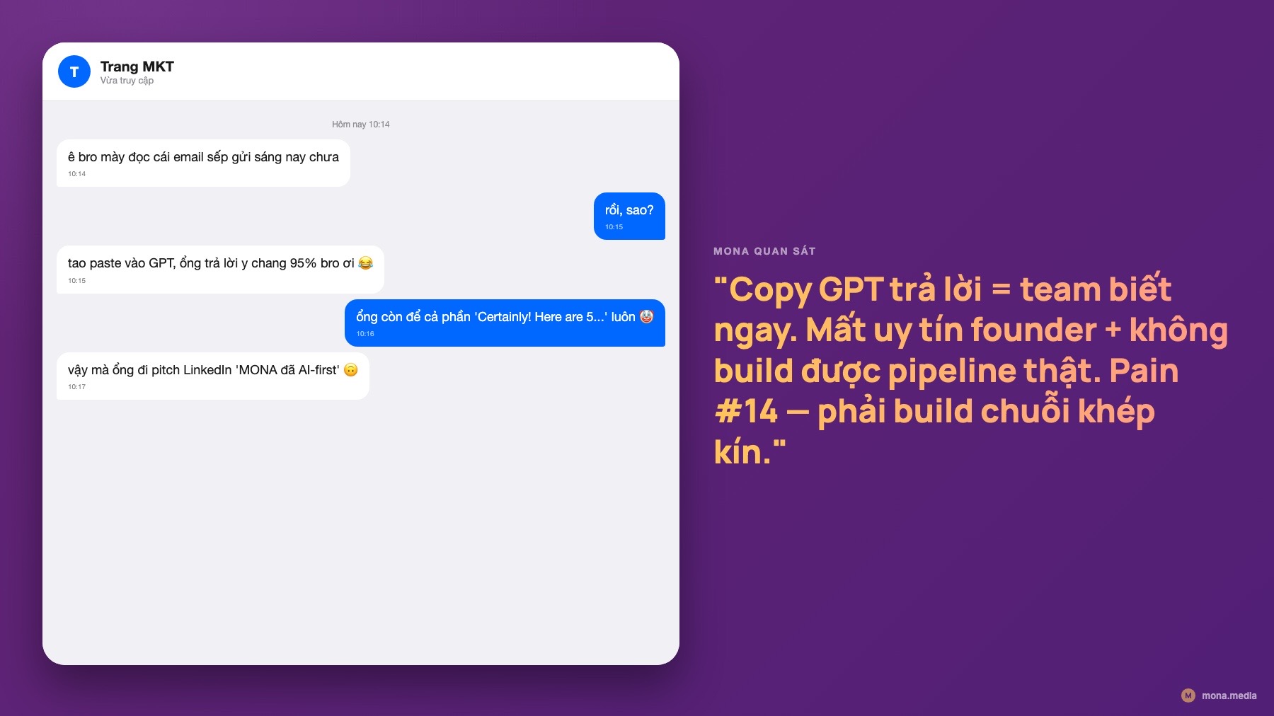 Meme nhân viên phát hiện sếp copy GPT Meme Zalo nhân viên phát hiện sếp copy GPT trả lời sai lầm khi triển khai AI doanh nghiệp