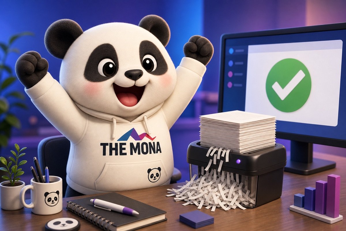 Chú gấu MONA nhẹ nhõm khi phần mềm tự động hóa xử lý các cuộc gọi đòi nợ khó xử, giải phóng dòng tiền bị kẹt.