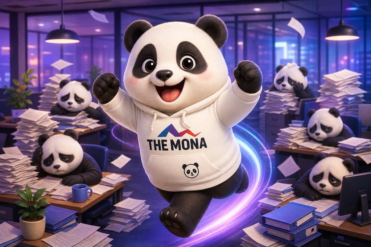 Chú gấu MONA linh hoạt di chuyển, vượt qua hình ảnh đội ngũ cồng kềnh bị quá tải với công việc quản lý công nợ thủ công.