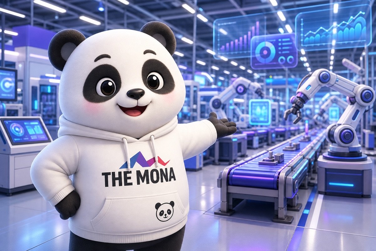 Gấu trúc CEO tự tin mời gọi, thể hiện hiệu suất đầu tư tự động hóa mang lại tiết kiệm 500 triệu mỗi tháng.