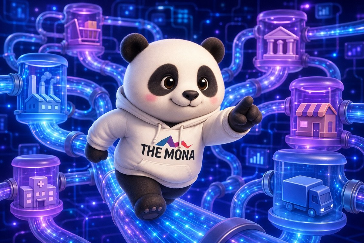Chú gấu MONA quyết tâm đi qua các quy trình dữ liệu liên ngành, thể hiện khả năng ứng dụng báo cáo BI cho nhiều lĩnh vực.