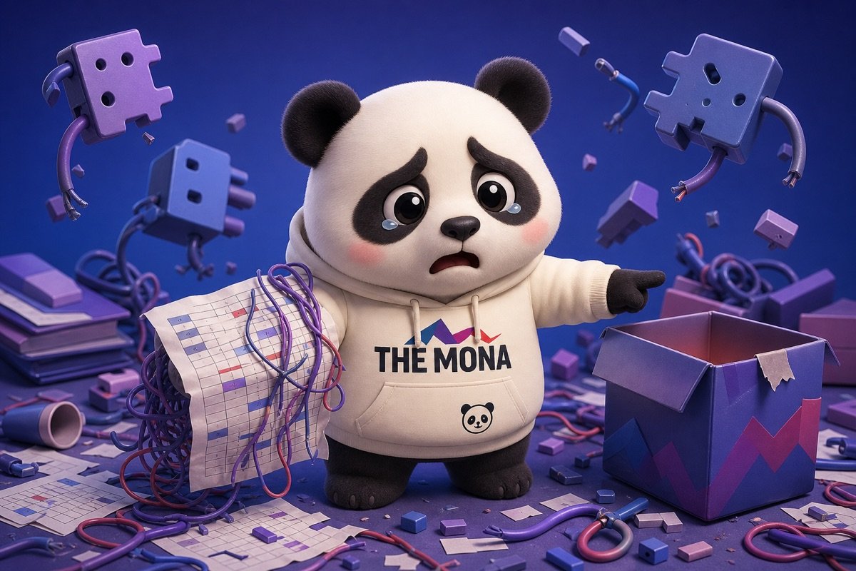 Gấu panda lo lắng, thất vọng với các 'giải pháp' truy xuất nguồn gốc không hiệu quả như Excel hay phần mềm đóng gói không tùy chỉnh.