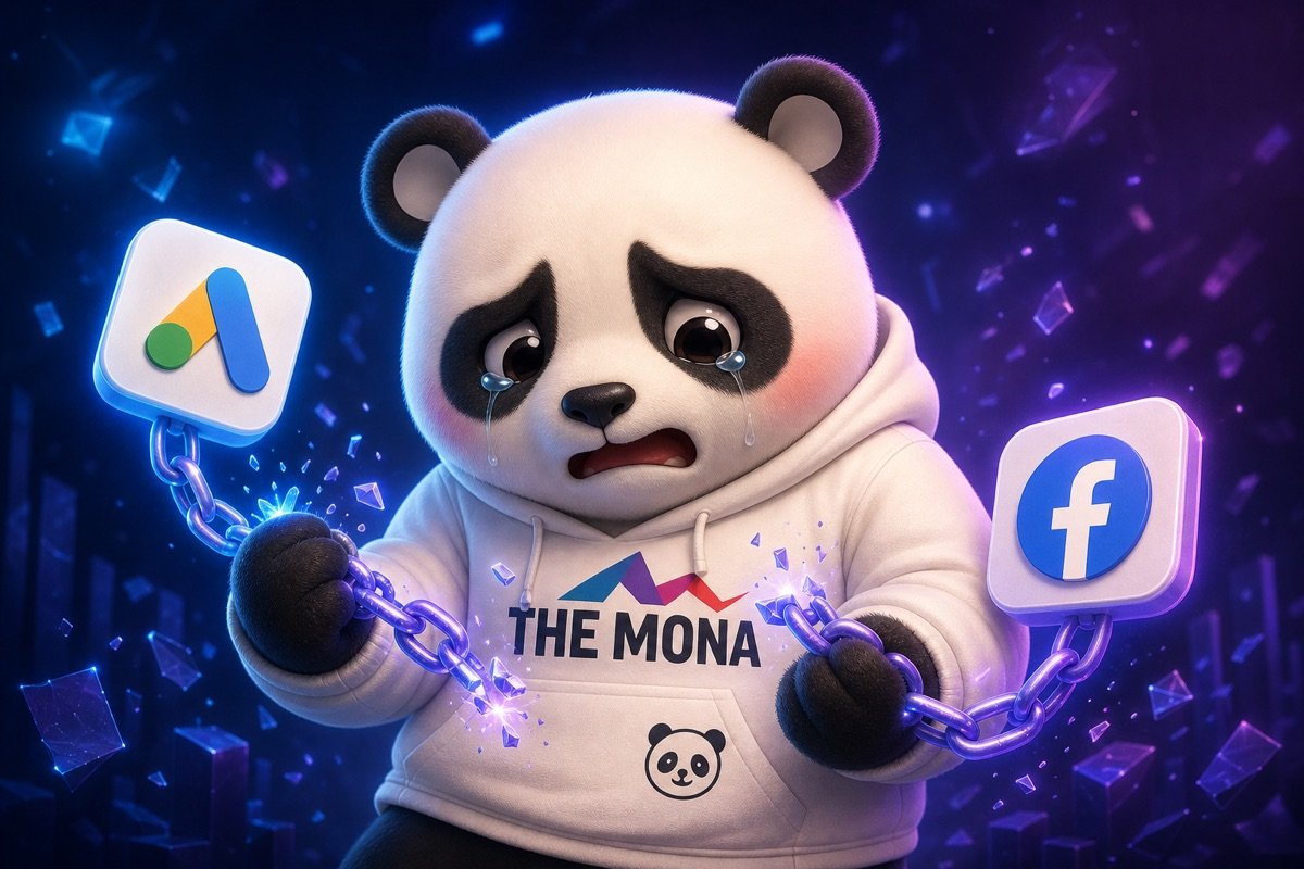 Gấu MONA thể hiện sự lo lắng khi không nắm quyền sở hữu tài khoản và dữ liệu chiến dịch của đơn vị chạy quảng cáo Google Ads và Facebook Ads.