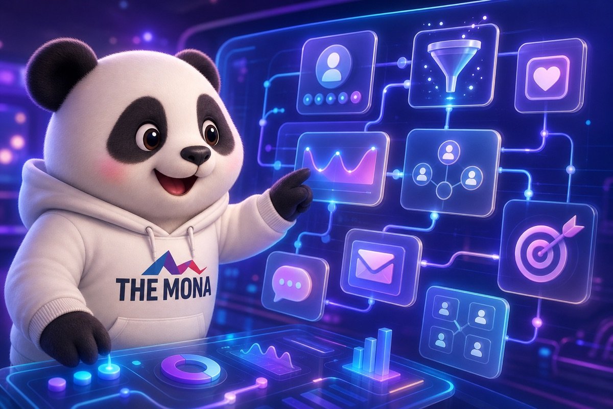 Gấu MONA vui mừng khi nhìn vào chuỗi marketing tự động hóa, không chỉ là chạy quảng cáo Google Ads và Facebook Ads.
