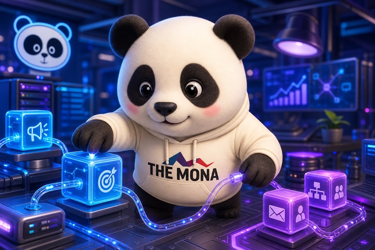 Gấu MONA quyết tâm xây dựng quy trình tự động hóa chuỗi marketing, vượt xa việc chỉ chạy quảng cáo Google Ads và Facebook Ads.