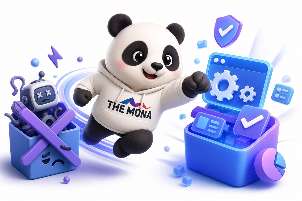 Infographic so sánh thất vọng với AI 'mì ăn liền' và hiệu quả của phần mềm tự động hóa thu mua tùy chỉnh.