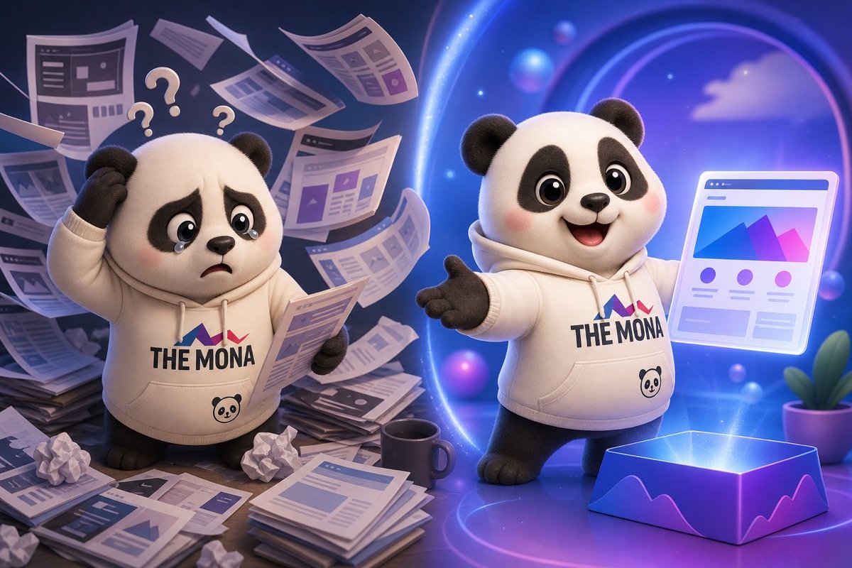 So sánh trước và sau: bên trái là sự phân vân về bảng giá thiết kế website doanh nghiệp, bên phải là quyết định sáng suốt với MONA.