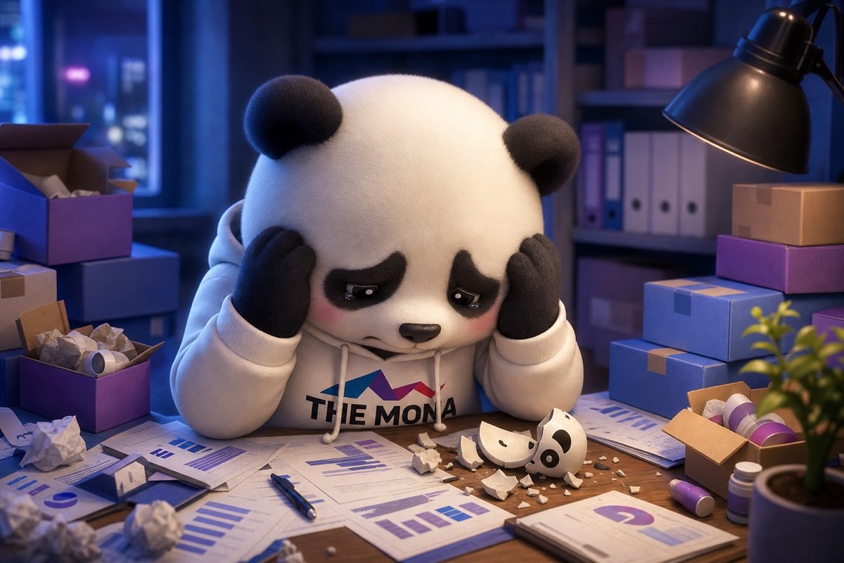 Gấu panda buồn rũ rượi vì mất kiểm soát chuỗi cung ứng, nhấn mạnh nỗi đau trước khi có chuyển đổi số sản xuất.