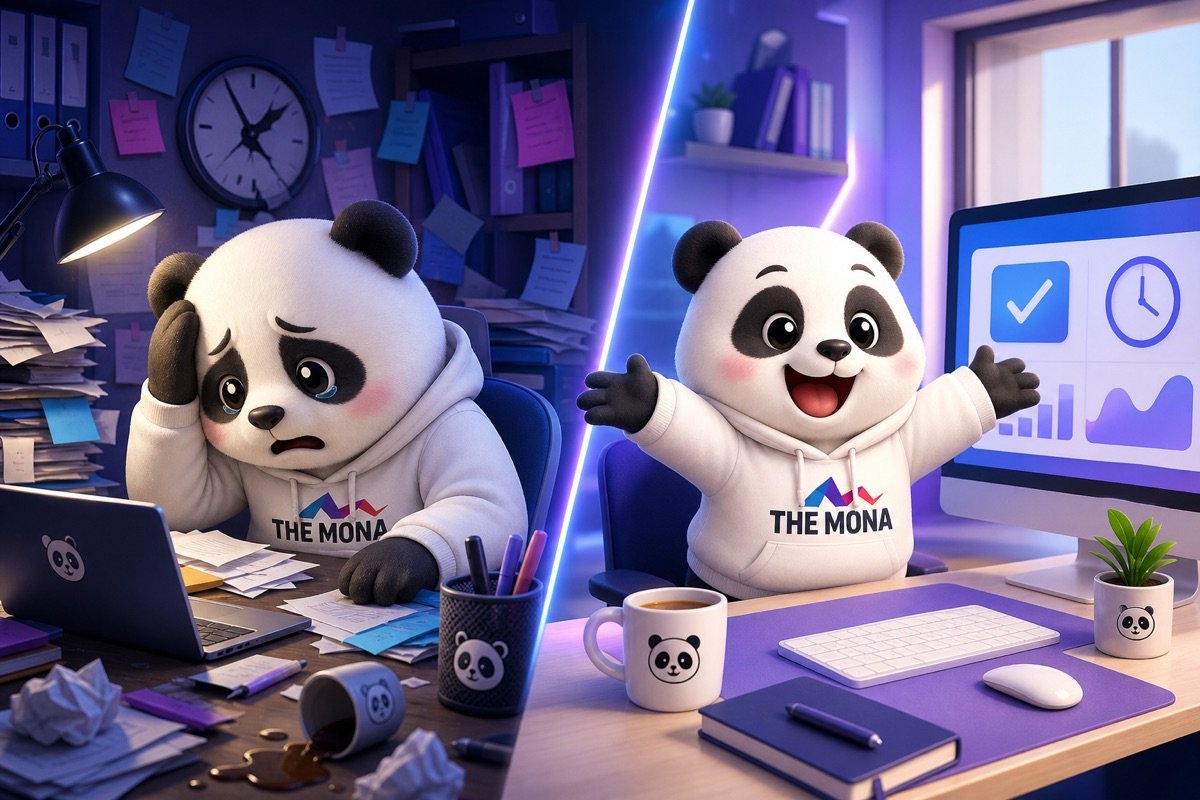 Trước và sau khi tự động hóa báo cáo kinh doanh: từ mệt mỏi đến nhận báo cáo lúc 7 giờ sáng với nụ cười rạng rỡ.