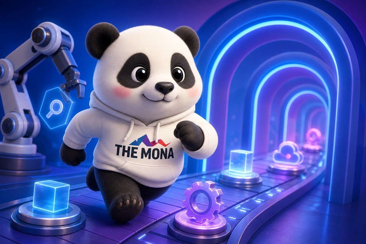 Gấu trúc quyết tâm thực hiện từng bước triển khai giải pháp của công ty digital marketing ứng dụng AI.