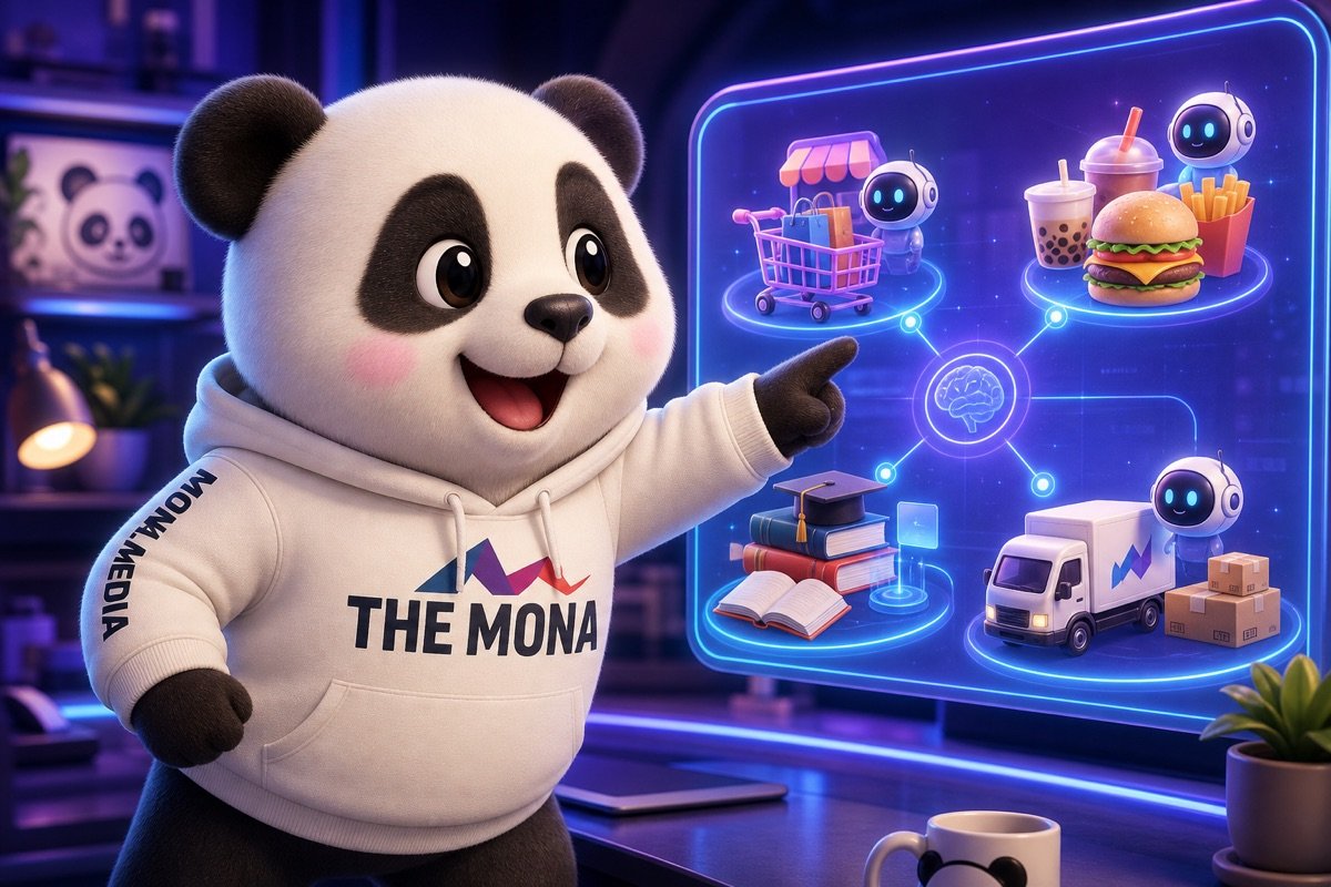 Panda vui vẻ chỉ ra các ngành nghề khác nhau có thể áp dụng AI Agent hiệu quả.