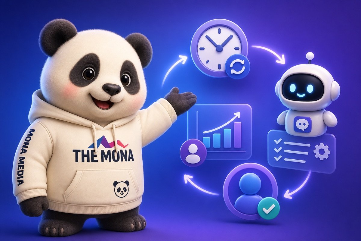 Biểu đồ thông tin: AI agent hỗ trợ nhân viên mới 24/7, giảm gánh nặng quản lý và nhân sự cồng kềnh.