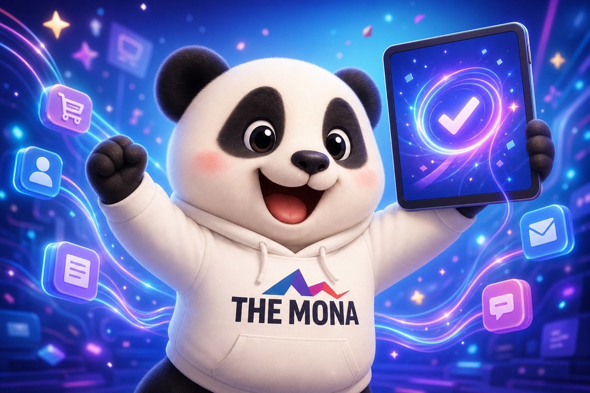 Panda thể hiện sự hài lòng với phần mềm tự động hóa đơn hàng.