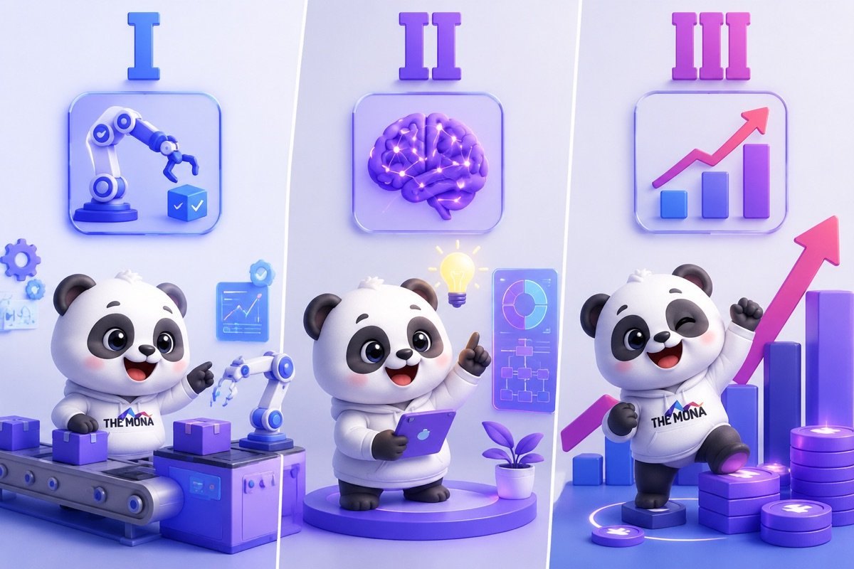 Infographic minh họa cách tự động hóa marketing giải phóng nhân sự khỏi việc lặp, tập trung vào giá trị cốt lõi.