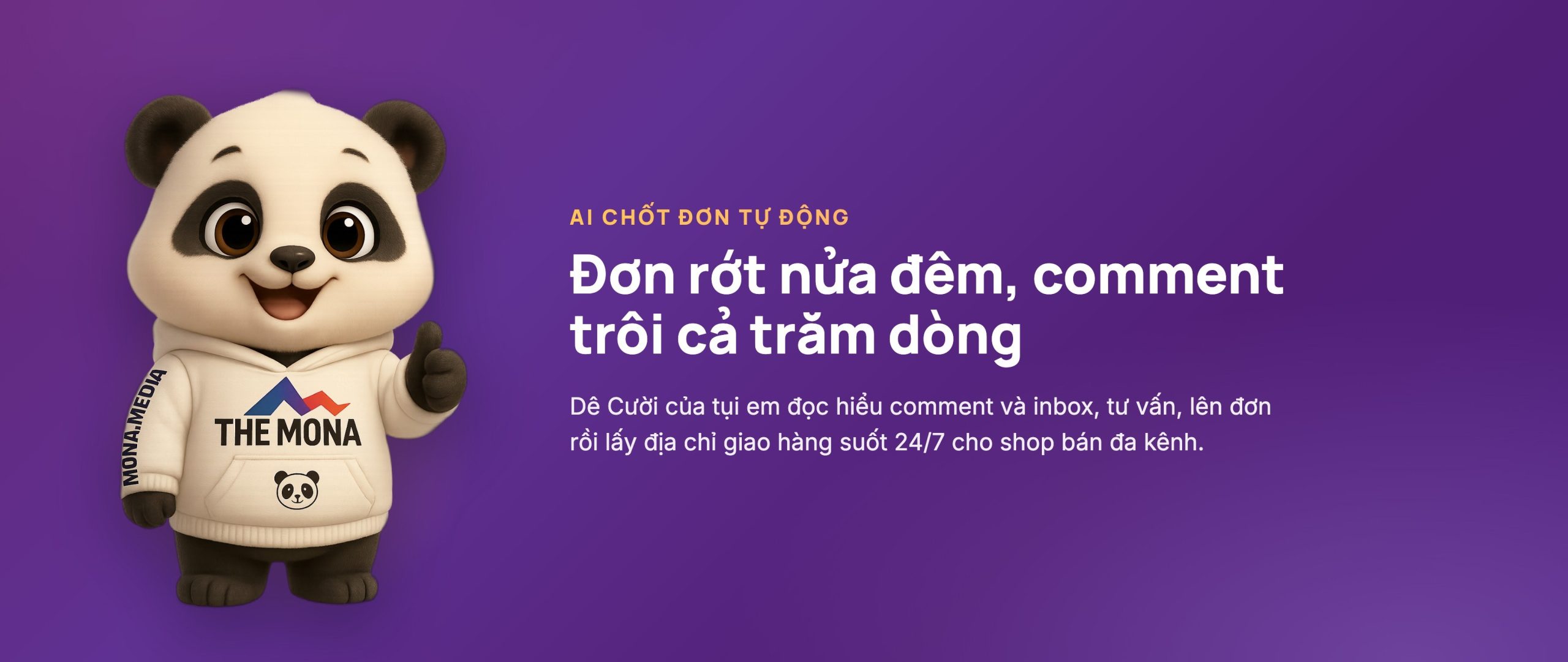 AI chốt đơn tự động bịt lỗ rò comment trôi inbox dồn cho shop online