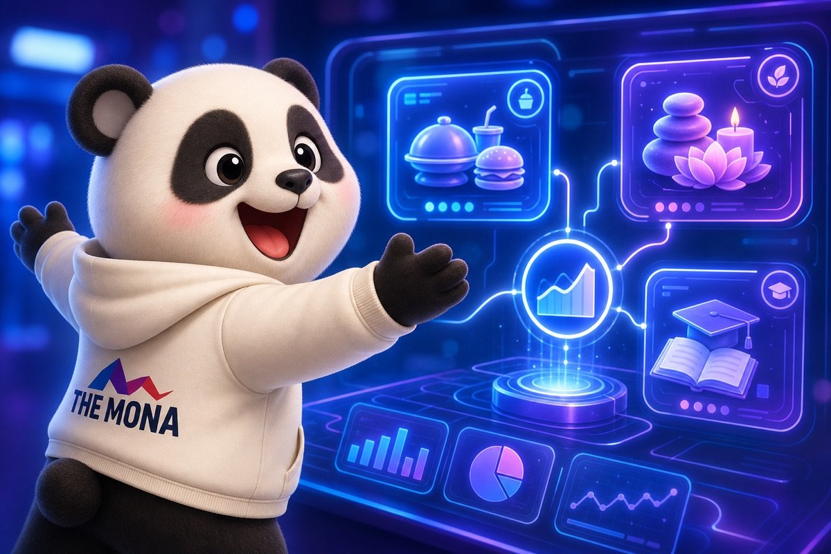 Gấu trúc hy vọng nhìn dashboard ứng dụng AI dự báo nhu cầu cho nhiều ngành nghề.
