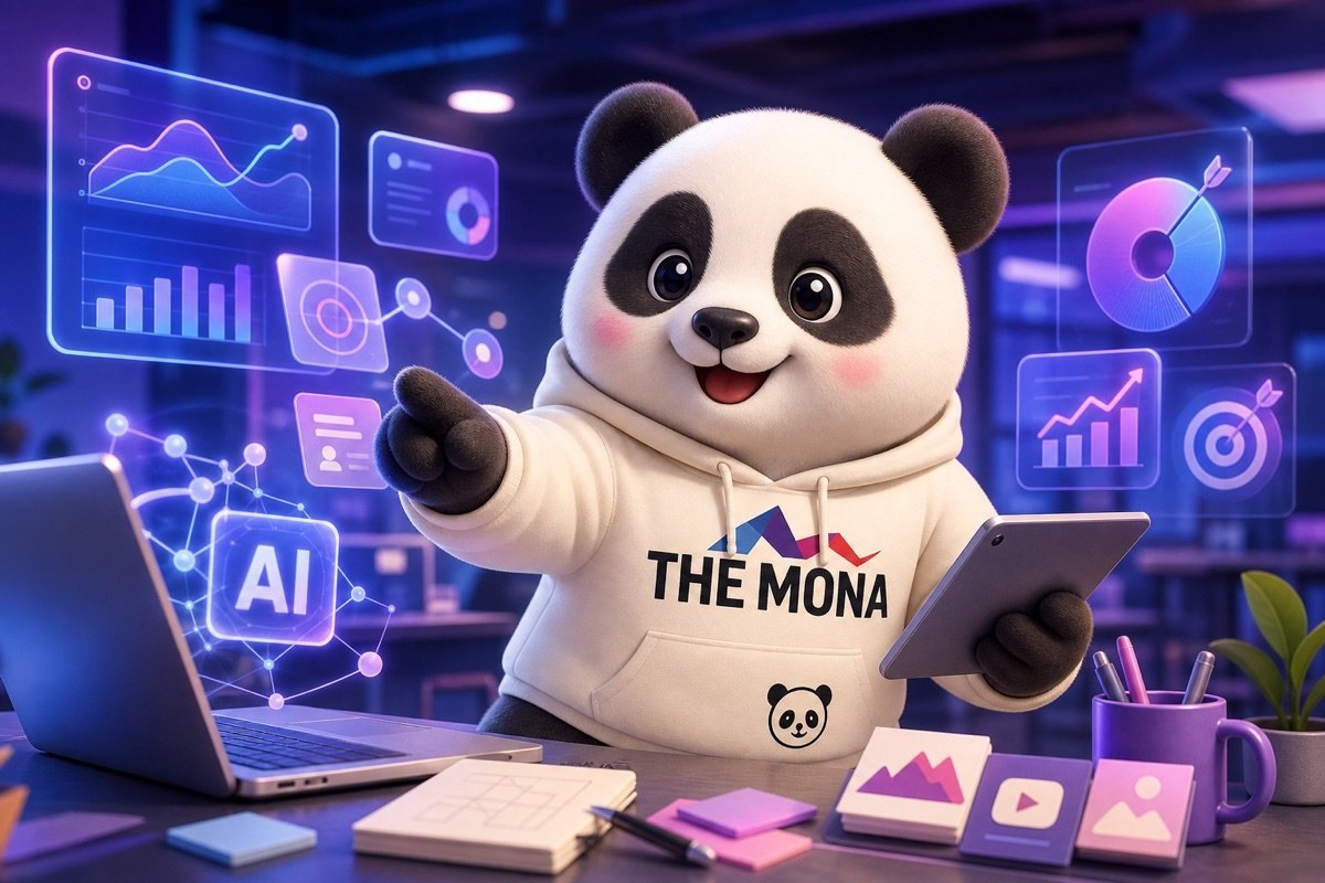 Gấu cười tươi khi tối ưu chi phí marketing với AI.