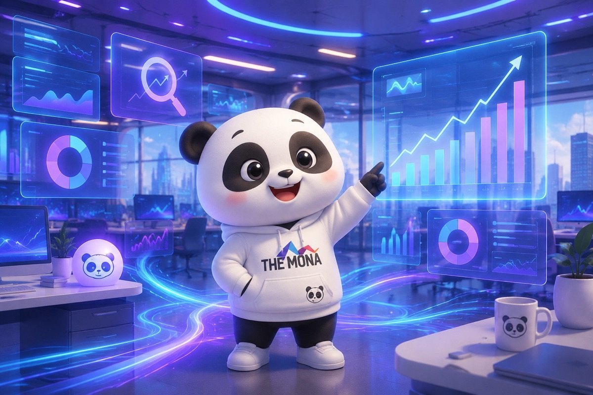 Chú gấu MONA tự tin chào đón kỷ nguyên AI thay đổi SEO 2026, hướng đến lợi nhuận bền vững cho website.