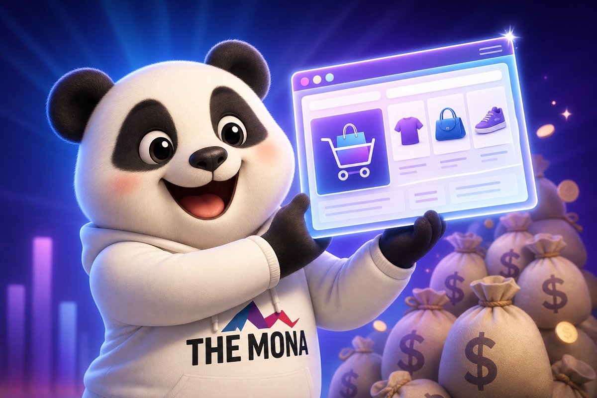 Gấu trúc vui mừng với website thương mại điện tử tối ưu, tiết kiệm chi phí cho doanh nghiệp.