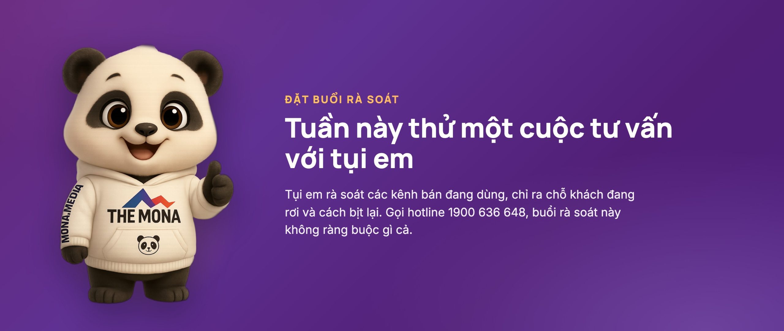Tuần này thử một cuộc tư vấn với MONA: rà soát kênh bán hiện tại và đo thử tỉ lệ chốt sau khi gắn bot