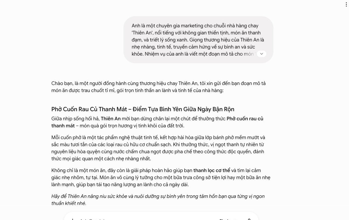 Gemini tạo nội dung marketing, giọng thương hiệu, phần mềm tự động hóa nội dung, tối ưu hóa truyền thông.