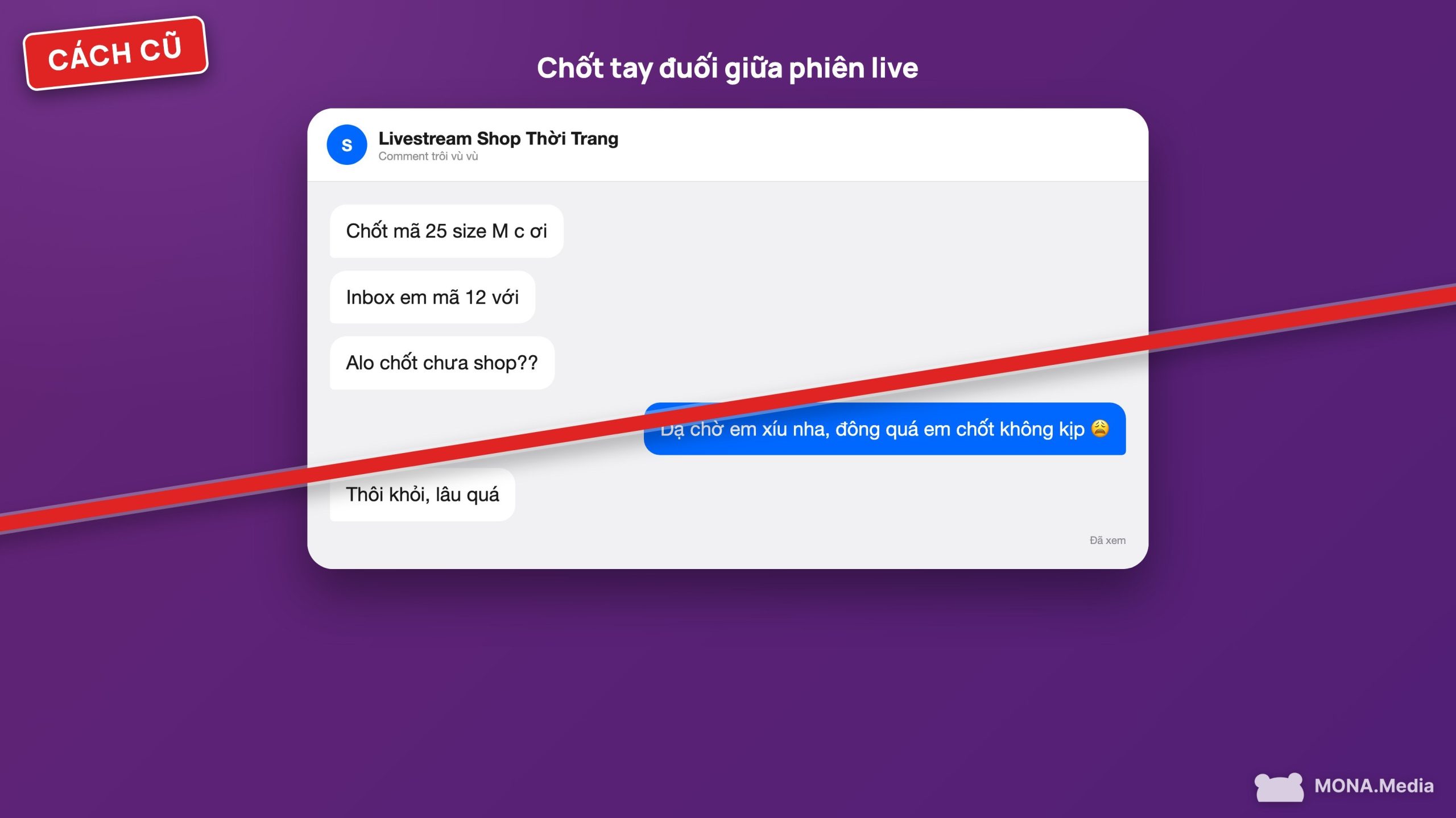 Livestream nghìn comment mà chốt tay sót đơn, phần mềm chốt đơn tự động livestream giải quyết