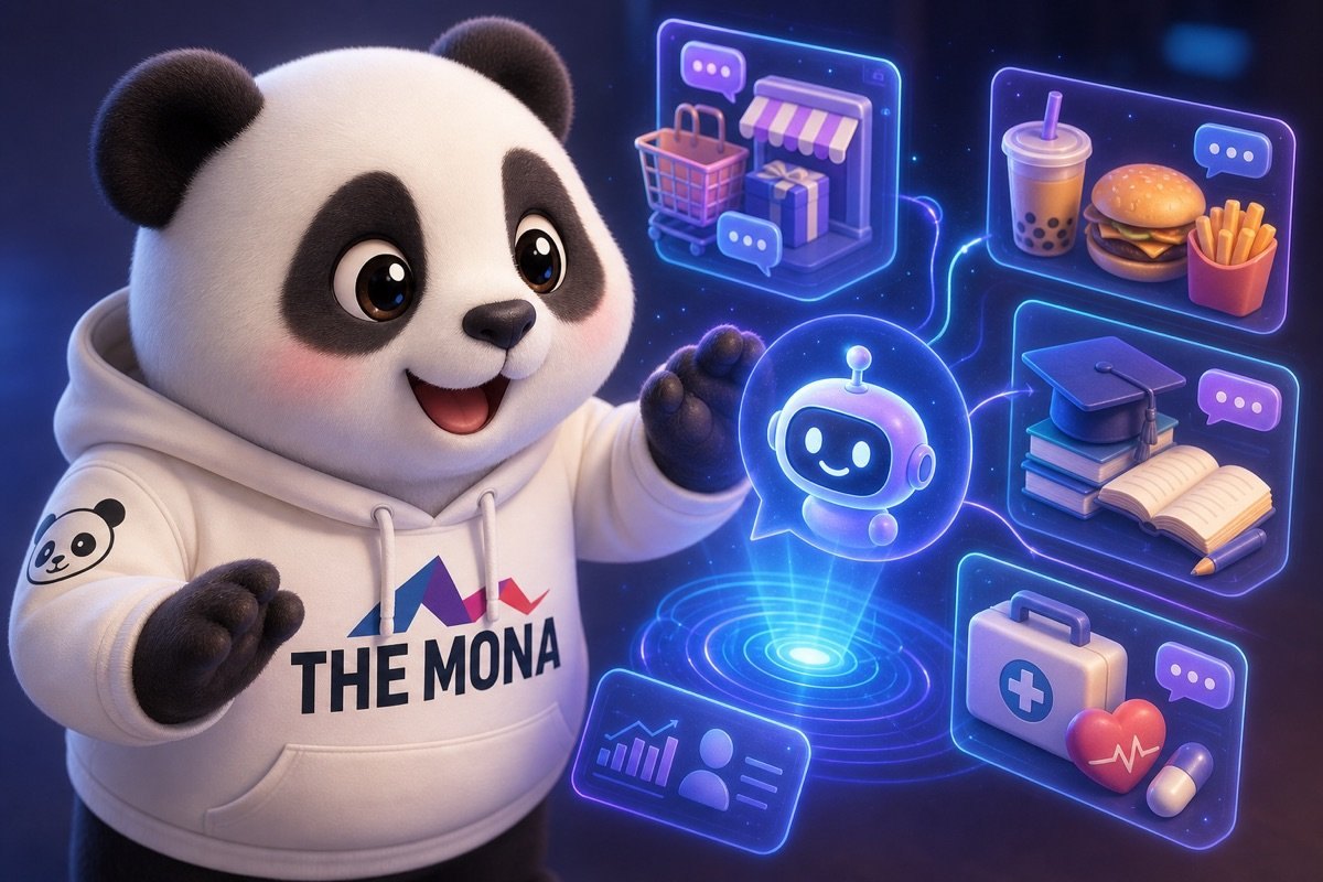 Gấu trúc vui mừng nhận ra tiềm năng Chatbot AI đa kênh trong nhiều ngành nghề.