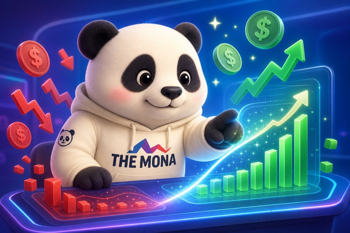 Gấu trúc MONA thể hiện sự nhẹ nhõm khi nhìn thấy chi phí tự động hóa sản xuất được tối ưu.