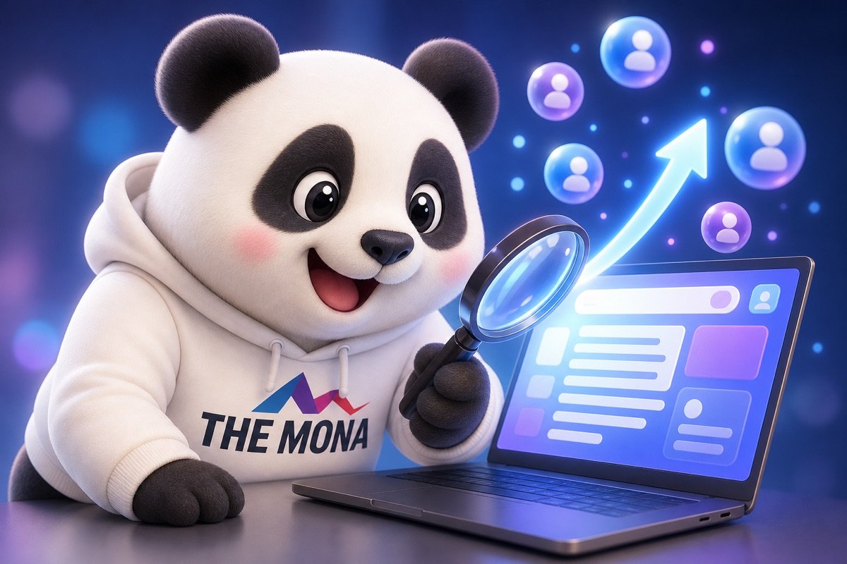 Gấu trúc tươi cười rạng rỡ khi công cụ AI quản trị website Surfer SEO giúp tối ưu nội dung, thu hút khách hàng.