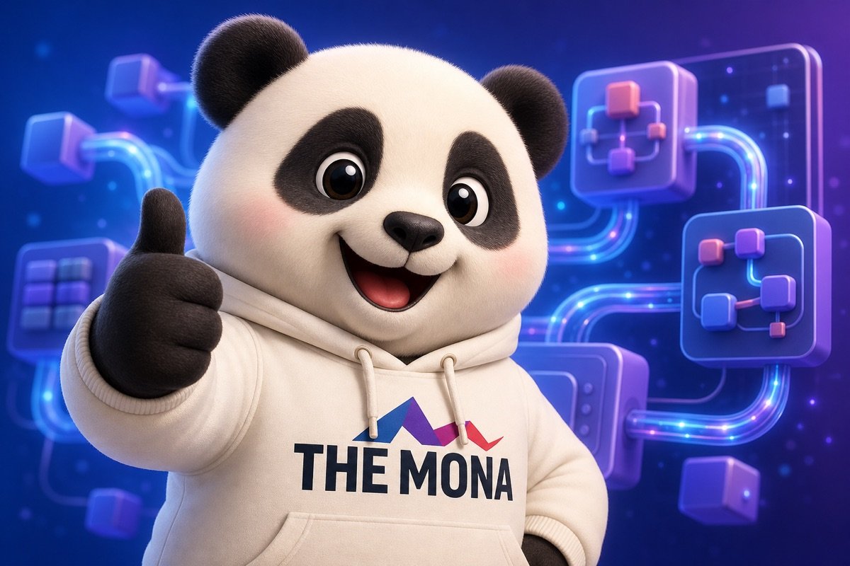 Panda biểu cảm vui mừng, hài lòng với sự kiểm soát quy trình nhờ phần mềm tự động hóa từ công ty ứng dụng AI.