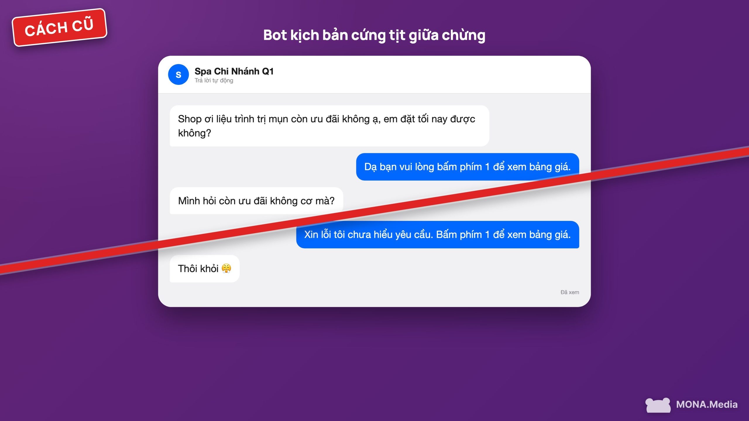 AI agent chăm sóc khách hàng thay chatbot kịch bản cứng trả lời sai khiến khách bực bỏ đi