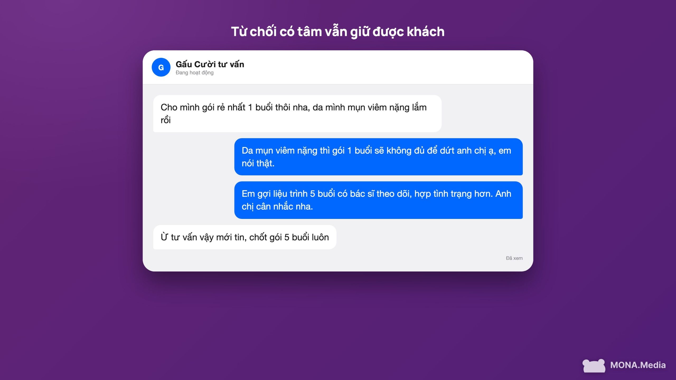AI tư vấn khách hàng biết từ chối có tâm và gợi phương án thay thế đúng nhu cầu