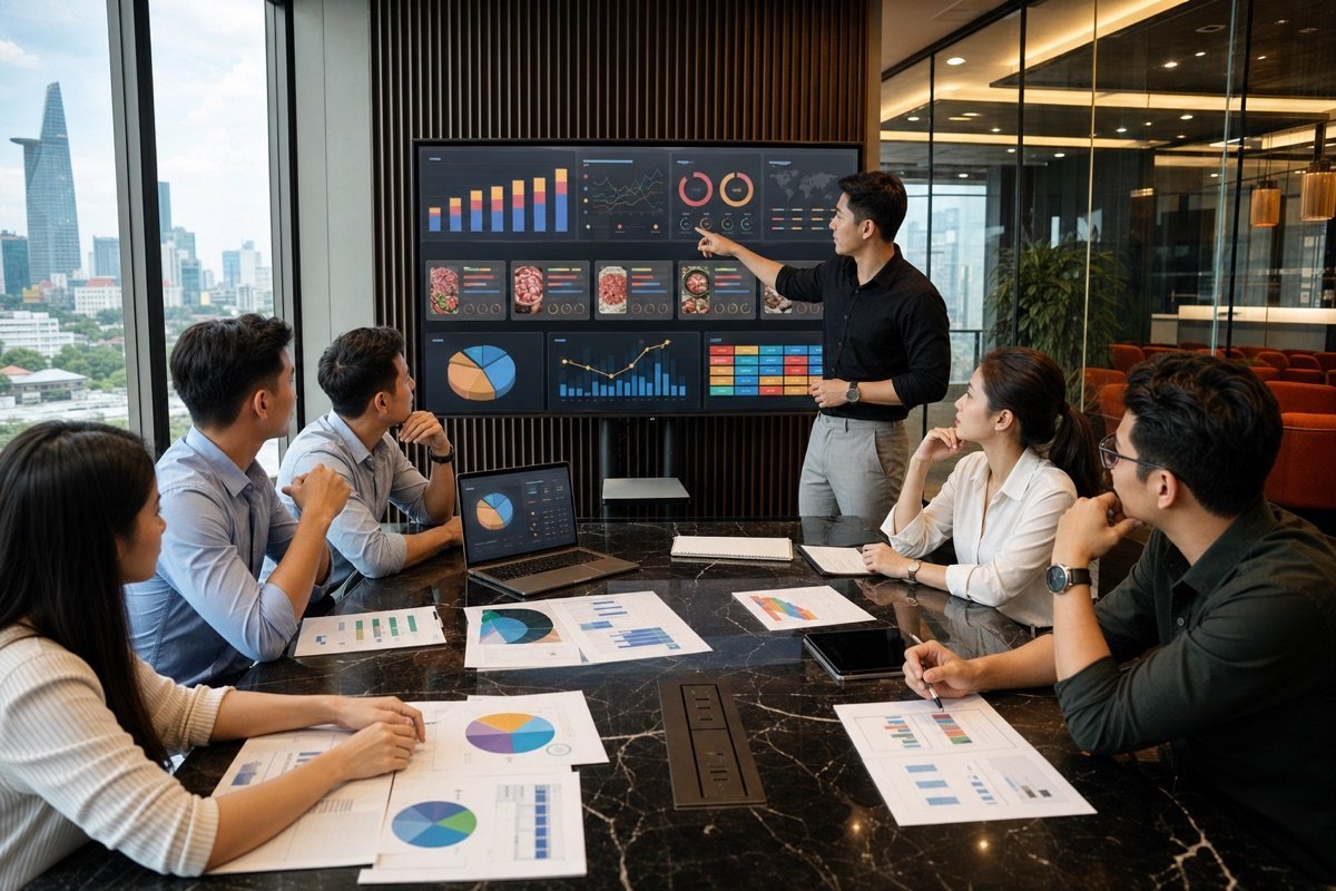 Perplexity phân tích thị trường cạnh tranh cho chuỗi nhà hàng lẩu nướng