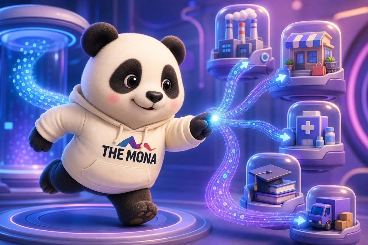 Chibi panda quyết tâm dẫn dắt luồng dữ liệu qua các mô-đun ngành nghề, thể hiện quá trình mở rộng phần mềm tự động hóa Entity SEO.
