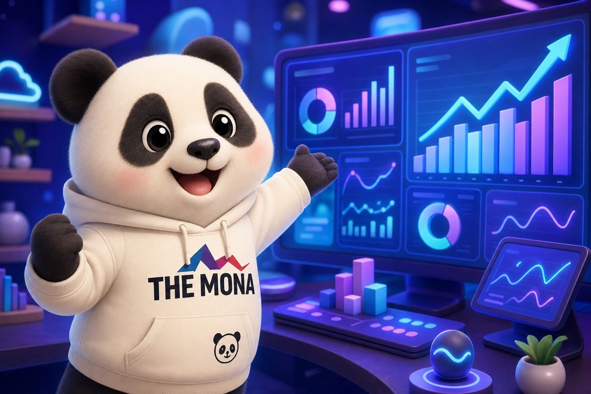 Màn hình hiển thị kết quả kinh doanh tăng trưởng nhờ phần mềm quản lý bán hàng AI của MONA.
